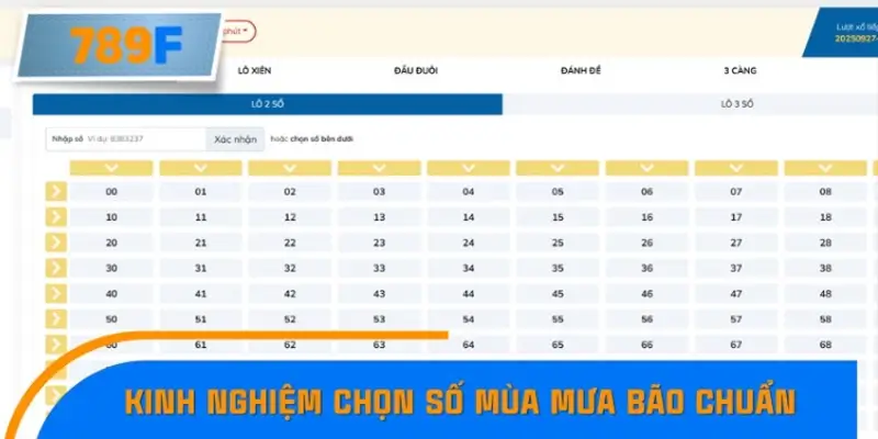 Bí quyết chọn số lô đề mùa mưa bão từ cao thủ