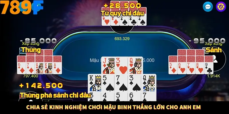 Nhận Định Kèo Tối Nay Tại 789F - Đội Nào Dễ Chiến Thắng 3 Chia sẻ kinh nghiệm chơi mậu binh thắng lớn cho anh em