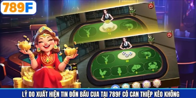 Lý do có tin đồn Bầu Cua tại 789F có can thiệp kèo không